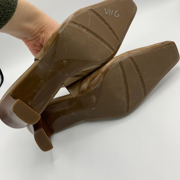 Liz Claiborne Abeline Marbled Leather Slingbacks - Picture 6 of 9